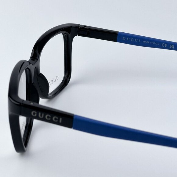 Gucci GG1738O 004 BRAND NEW Eyeglasses Black Blue Unisex Square - Picture 8 of 10